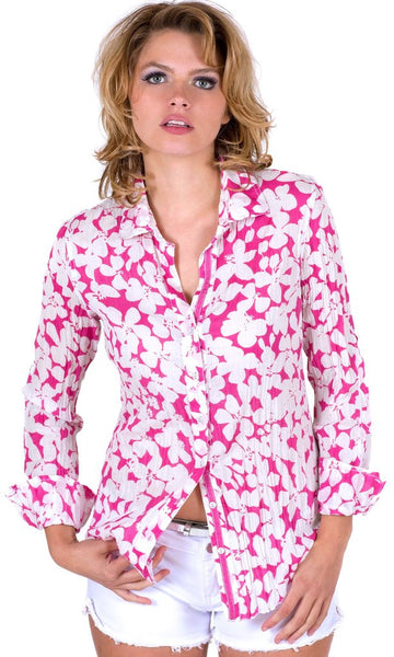 Cino - H Pink New Daisy Shirt-allforher.com