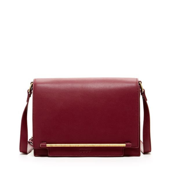 Susu Handbags - Kate Smooth Leather Structured Crossbody Bag-allforher.com