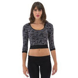 Electric Yoga - Army Printed Cropped Top-allforher.com