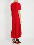 Copy of Sies Marjan - V-neck ruffled silk-charmeuse dress-allforher.com
