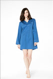 Bed Head - Blue Cotton Nightshirt-allforher.com
