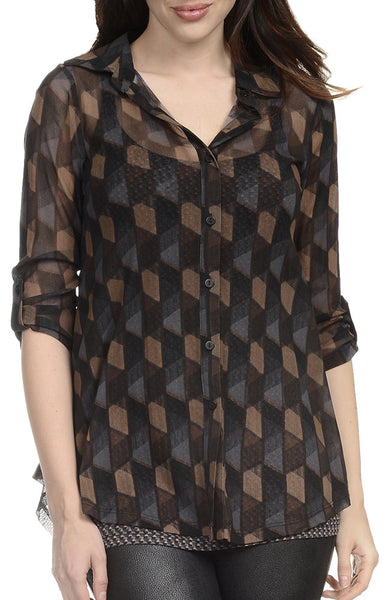 Lynn Ritchie - Tab Sleeve Shirt-allforher.com