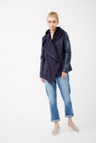 Elaine Kim - Leather Hooded Jacket-allforher.com