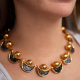 Lele Sadoughi - Moon & Sun Necklace-allforher.com